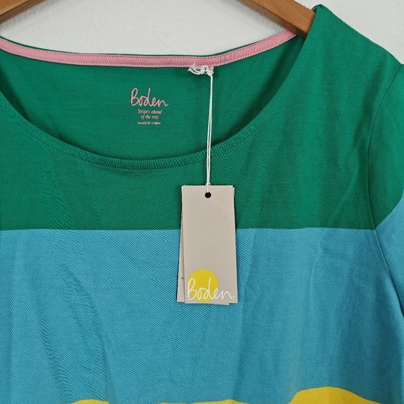 Boden NWT Short Sleeve Breton Striped T-Shirt Size 20-22 - Picture 9 of 14